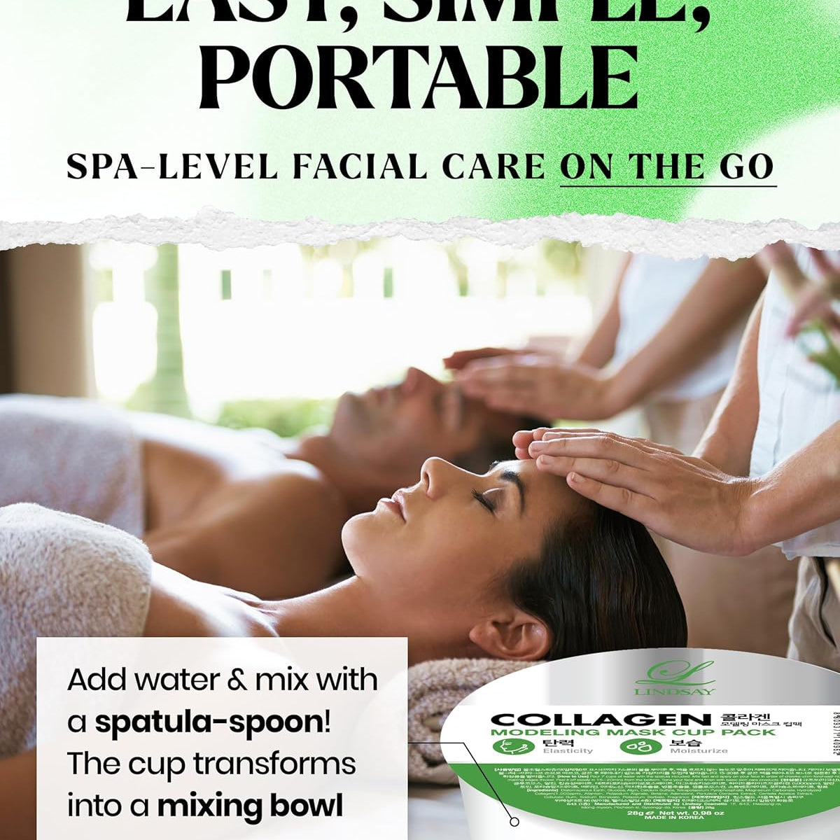 [LINDSAY] Modeling Mask Cup Pack Collagen 28g