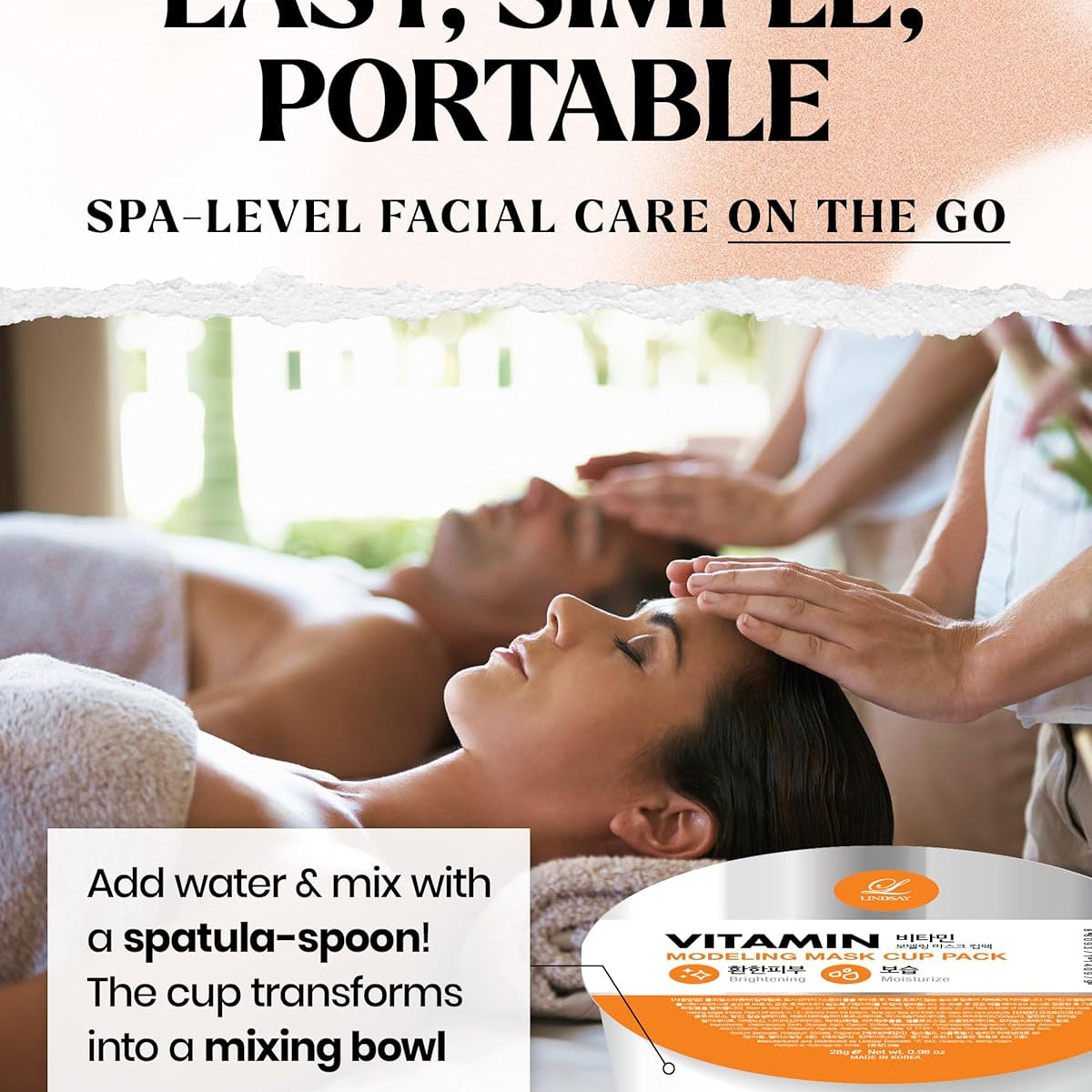 [LINDSAY] Modeling Mask Cup Pack Vitamin 28g