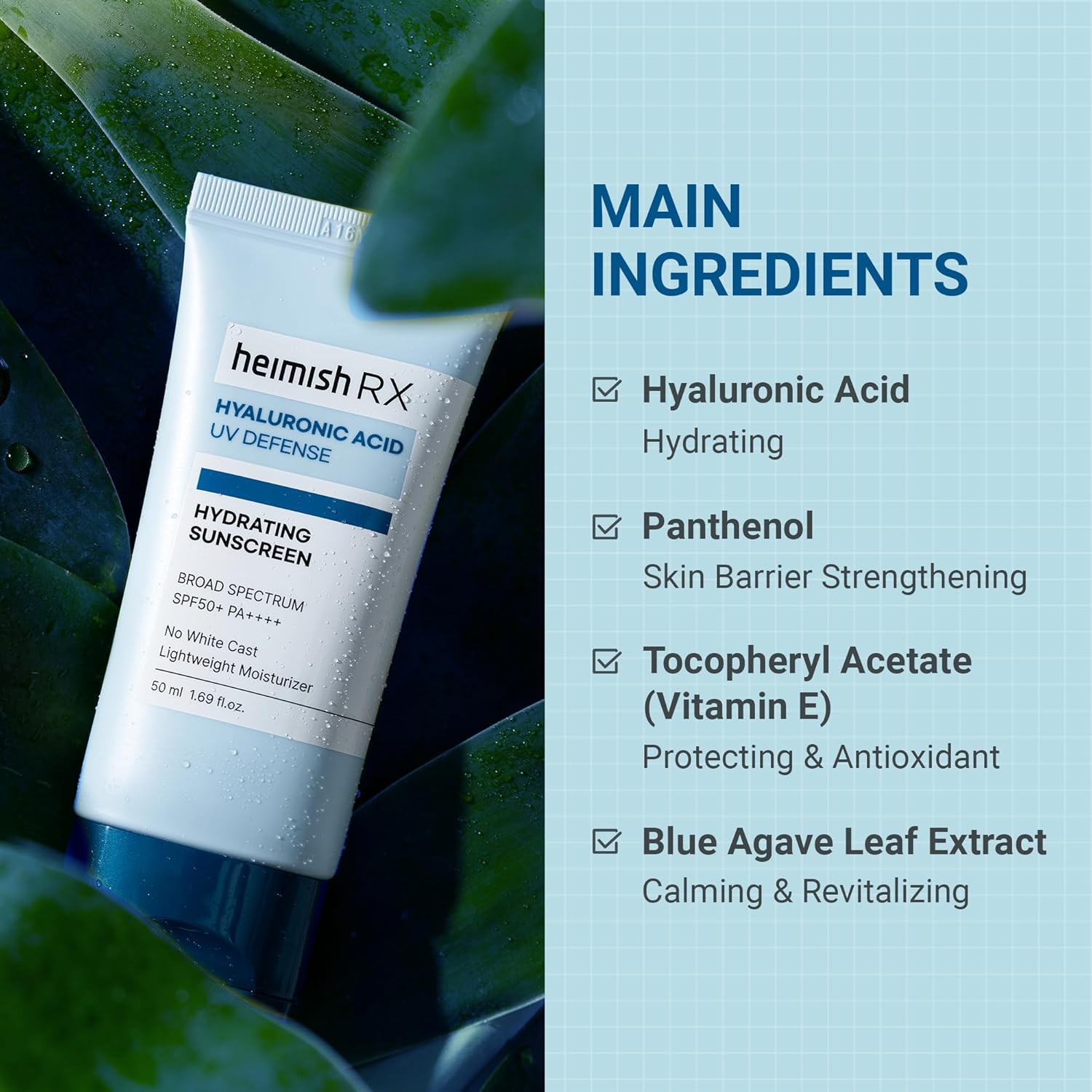 [heimish] RX Hyaluronic Hydrating Sunscreen 50ml