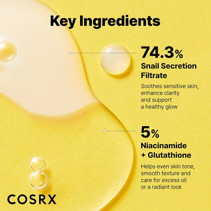 [COSRX] Advanced Snail Radiance Dual Essence 80ml