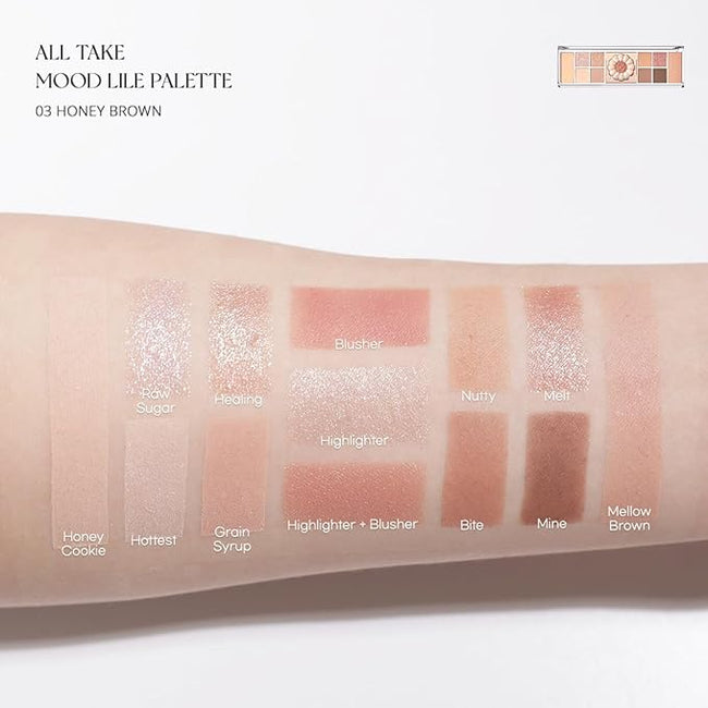 [Peripera] ALL TAKE MOOD LIKE PALETTE 03 HONEY BROWN (HONEY K-OOKIE)