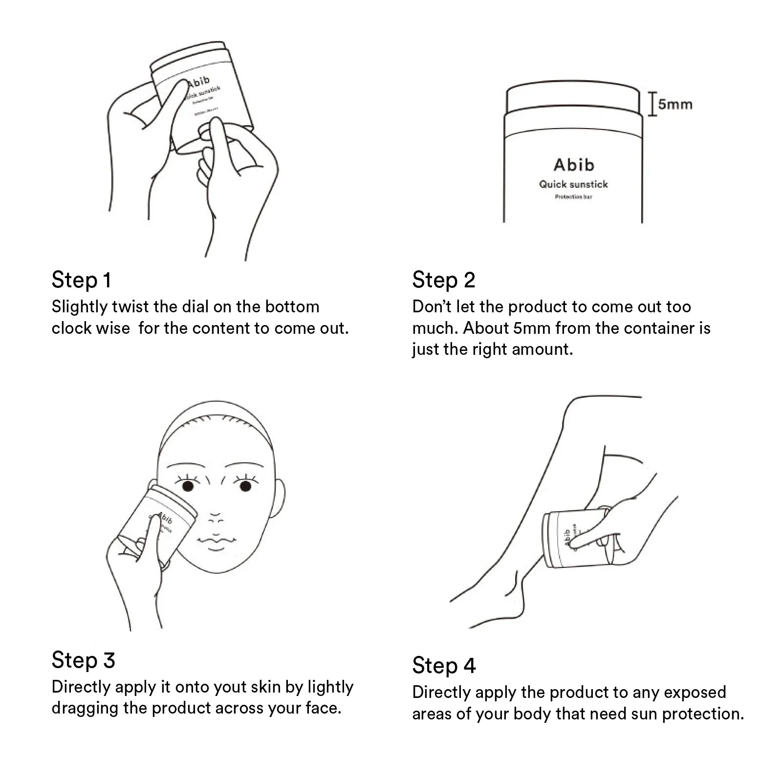 [Abib] Quick Sunstick Protection Bar SPF50+ PA++++ 22g