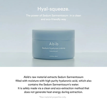 [Abib] Sedum Hyaluron Crème - Hydrating Pot 80ml