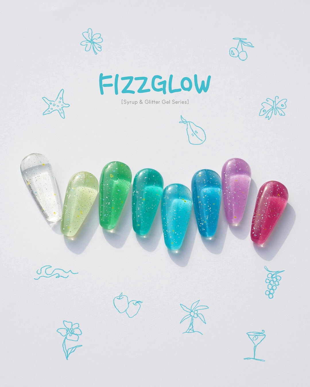 F gel Fizzglow Collection