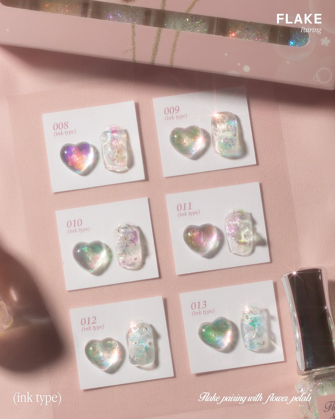 Izemi Flower Shower FLAKE Pairing Collection - 6 Set