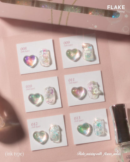 Izemi Flower Shower FLAKE Pairing Collection - 6 Set
