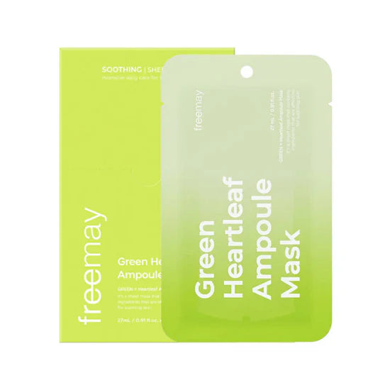 [Freemay] Green Heartleaf Ampoule Mask 10ea
