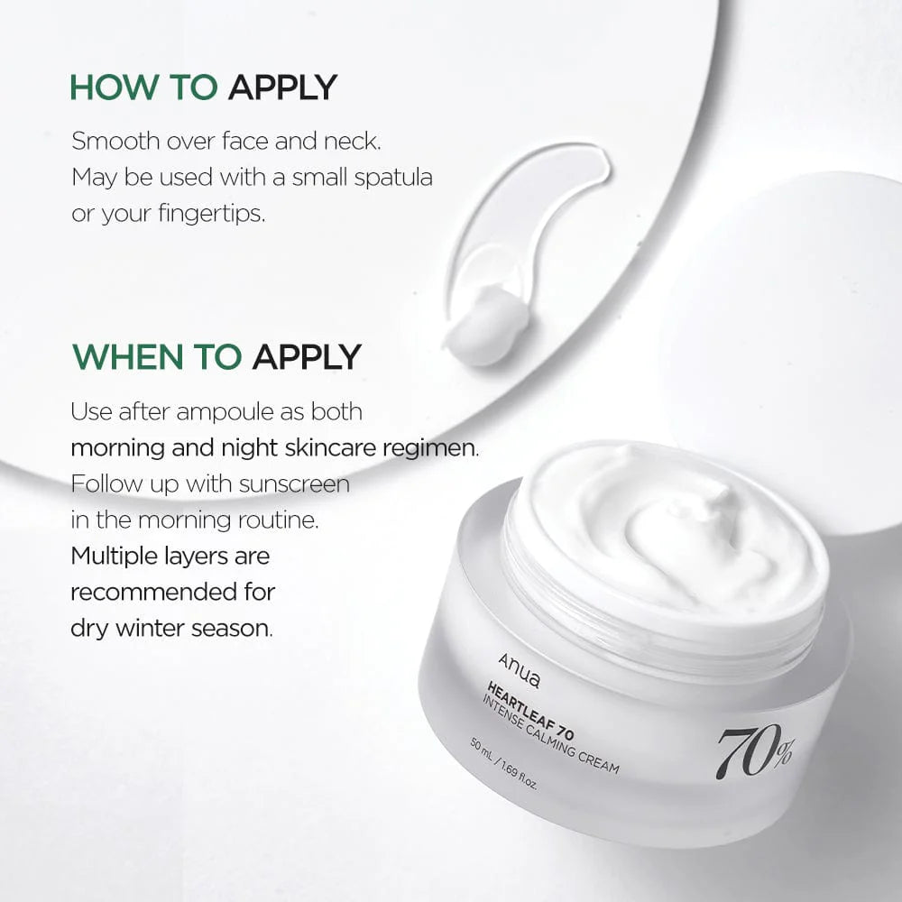 [ANUA] Heartleaf 70% Intense Calming Cream 50ml