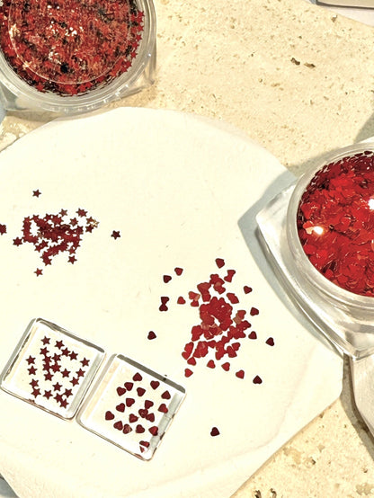 riposo Mini Heart&star - Red Set