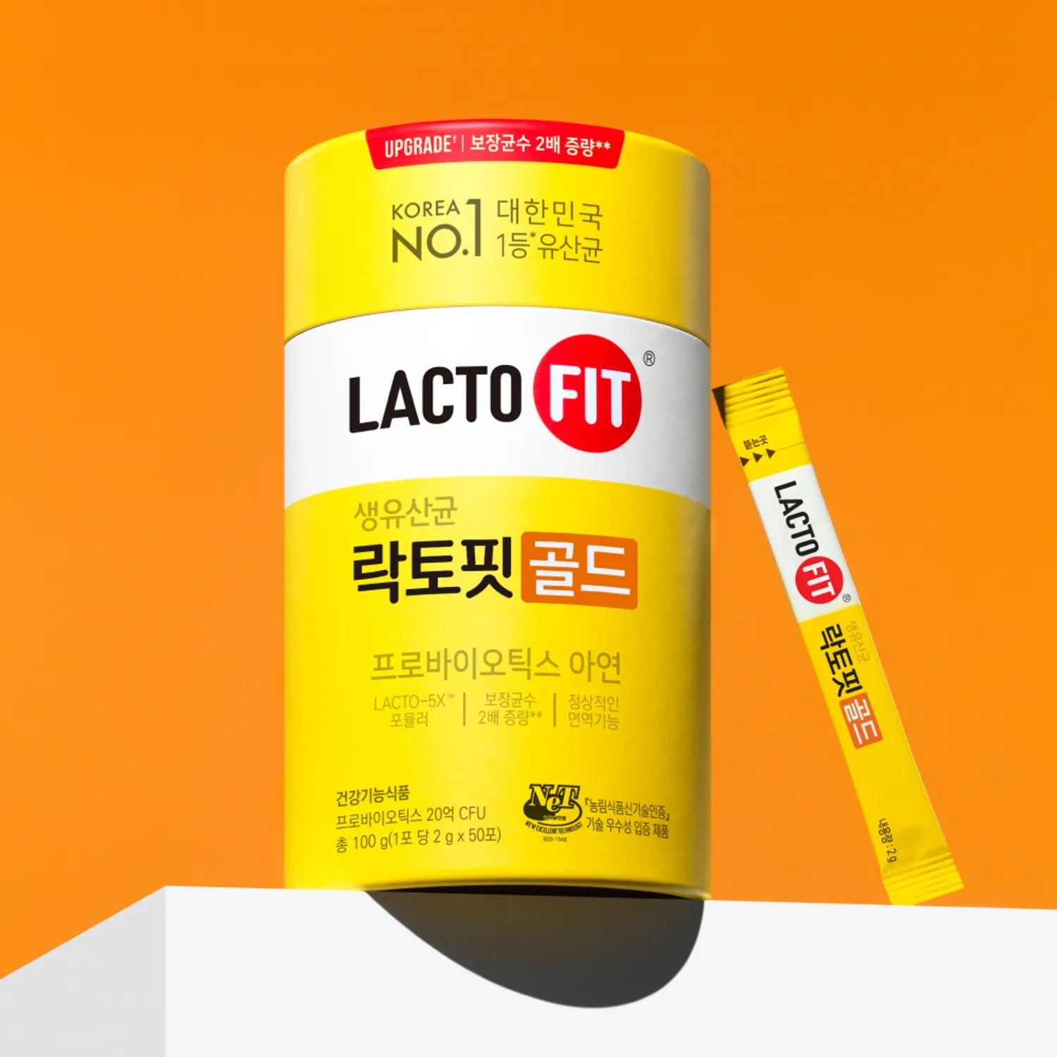 [ChongKunDang] LACTO-FIT ProBiotics Gold – 2g × 50 Sticks