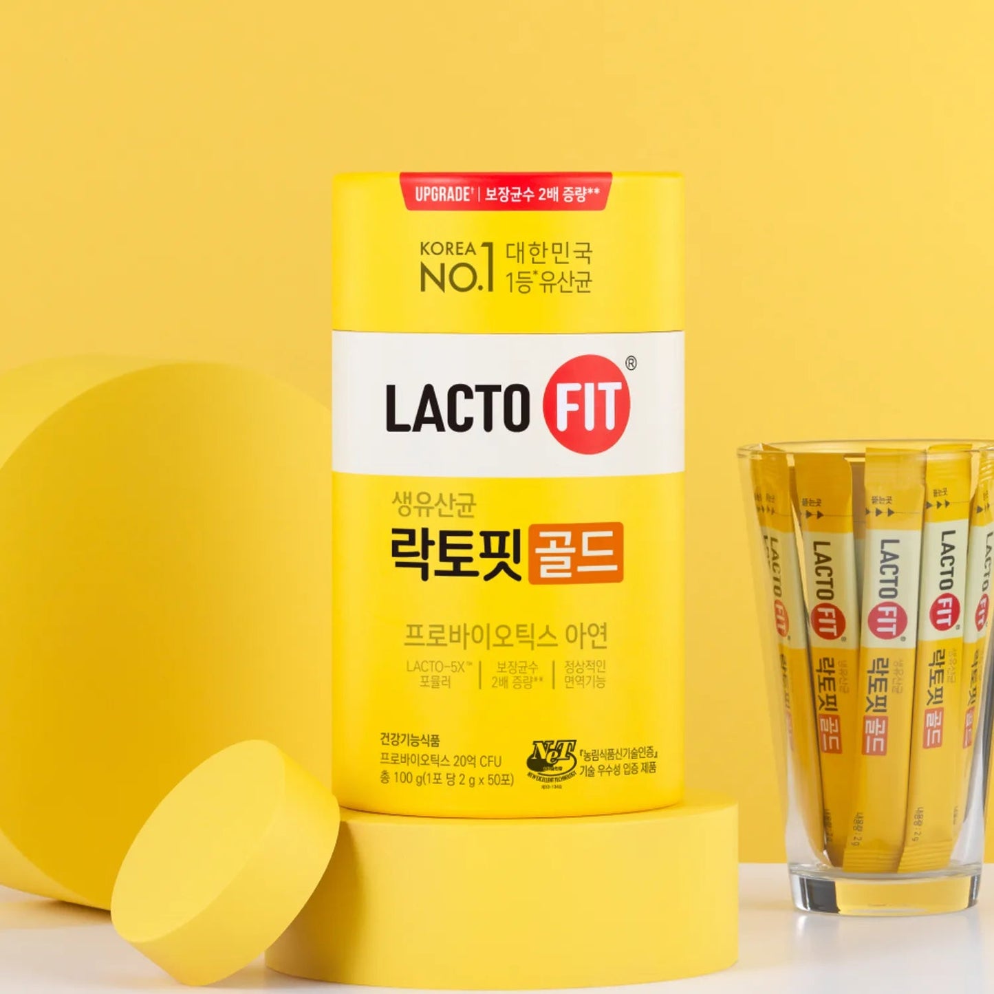 [ChongKunDang] LACTO-FIT ProBiotics Gold – 2g × 50 Sticks