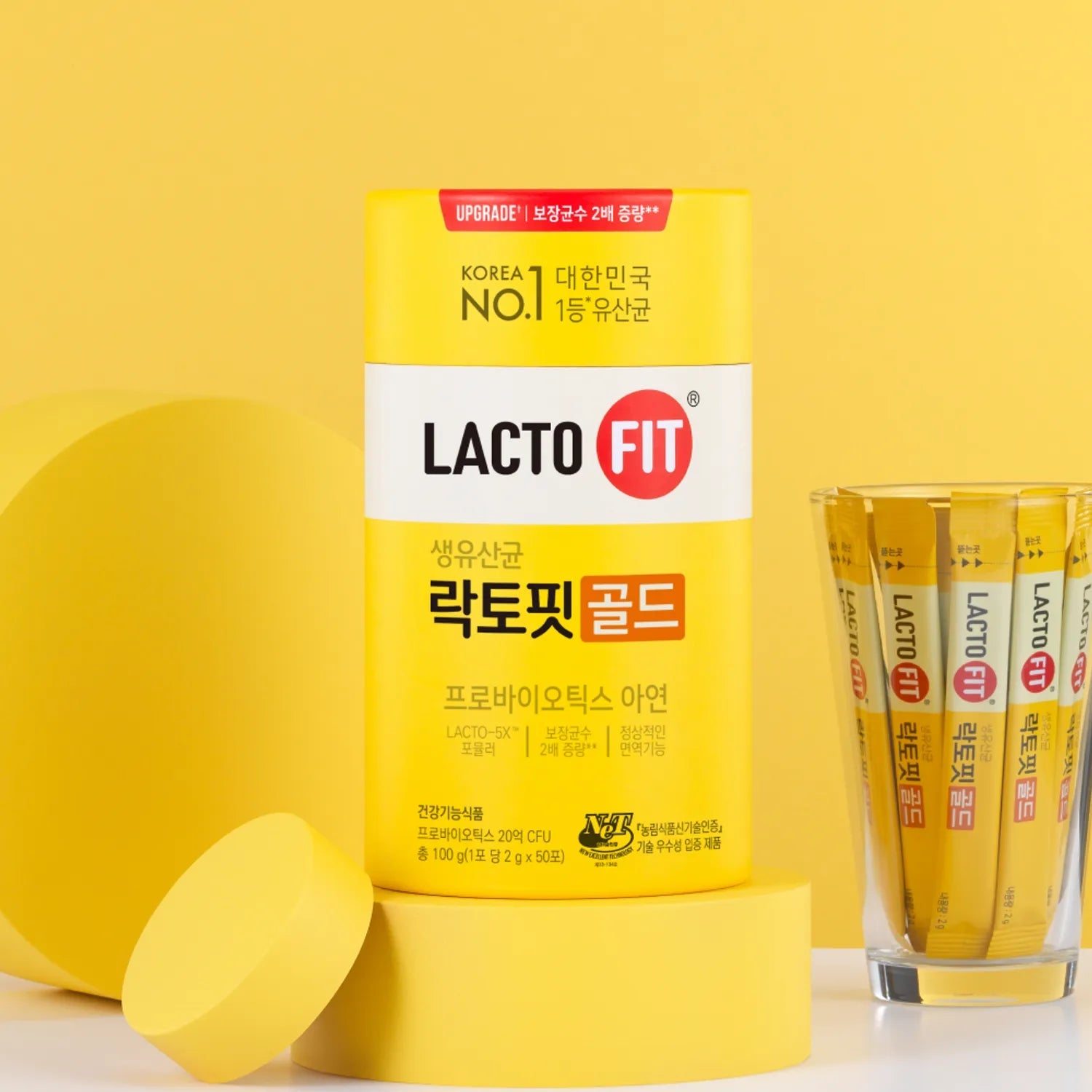 [ChongKunDang] LACTO-FIT ProBiotics Gold – 2g × 50 Sticks