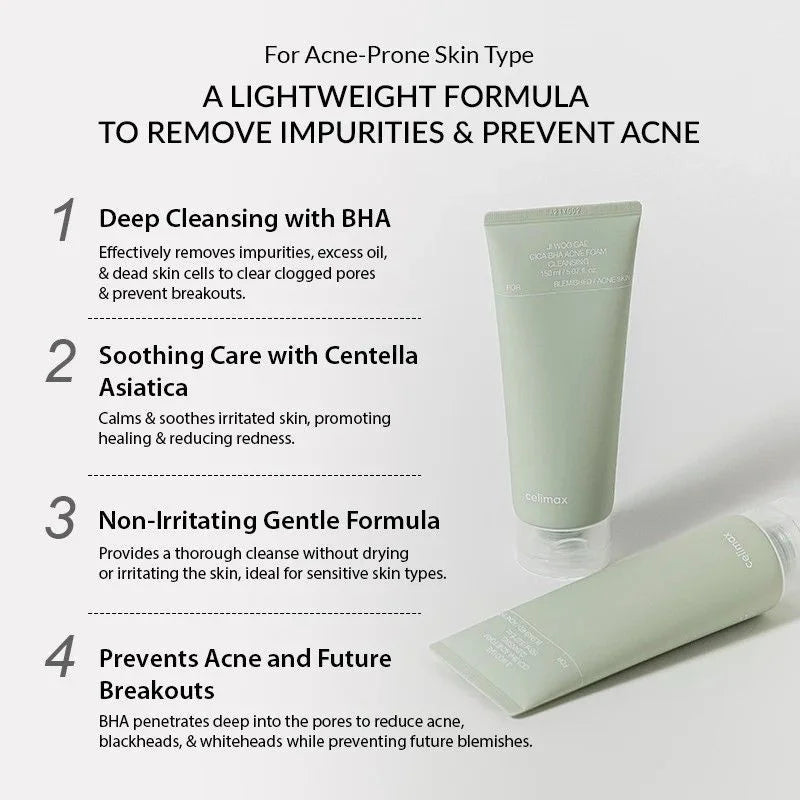 [celimax] Ji Woo Gae Cica BHA Acne Foam Cleansing 150ml