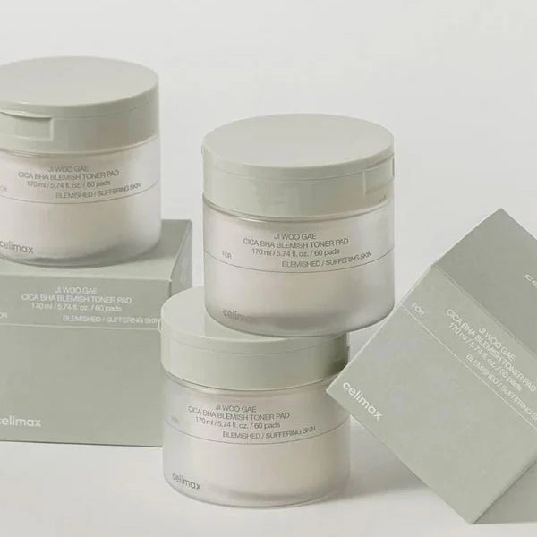 [celimax] Ji Woo Gae Cica BHA Blemish Toner Pad (60pads)