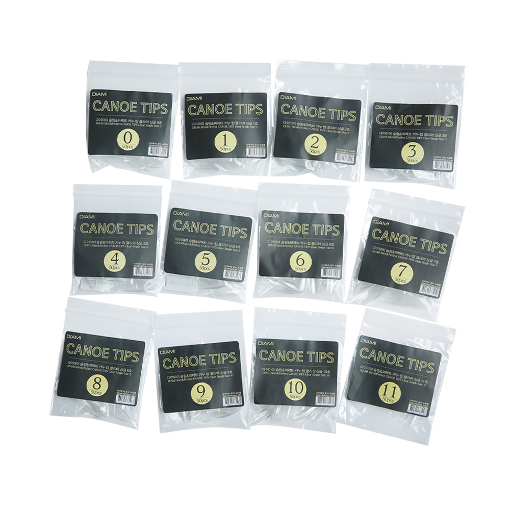 Diami Canoe Clear Nail Tip Refill