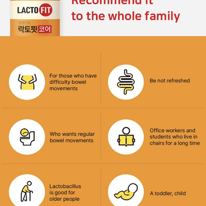 [ChongKunDang] LACTO-FIT ProBiotics Core – 2g × 60 Sticks