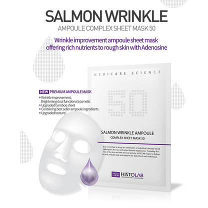Salmon Wrinkle Ampoule Complex Sheet Mask 50 - Image 2