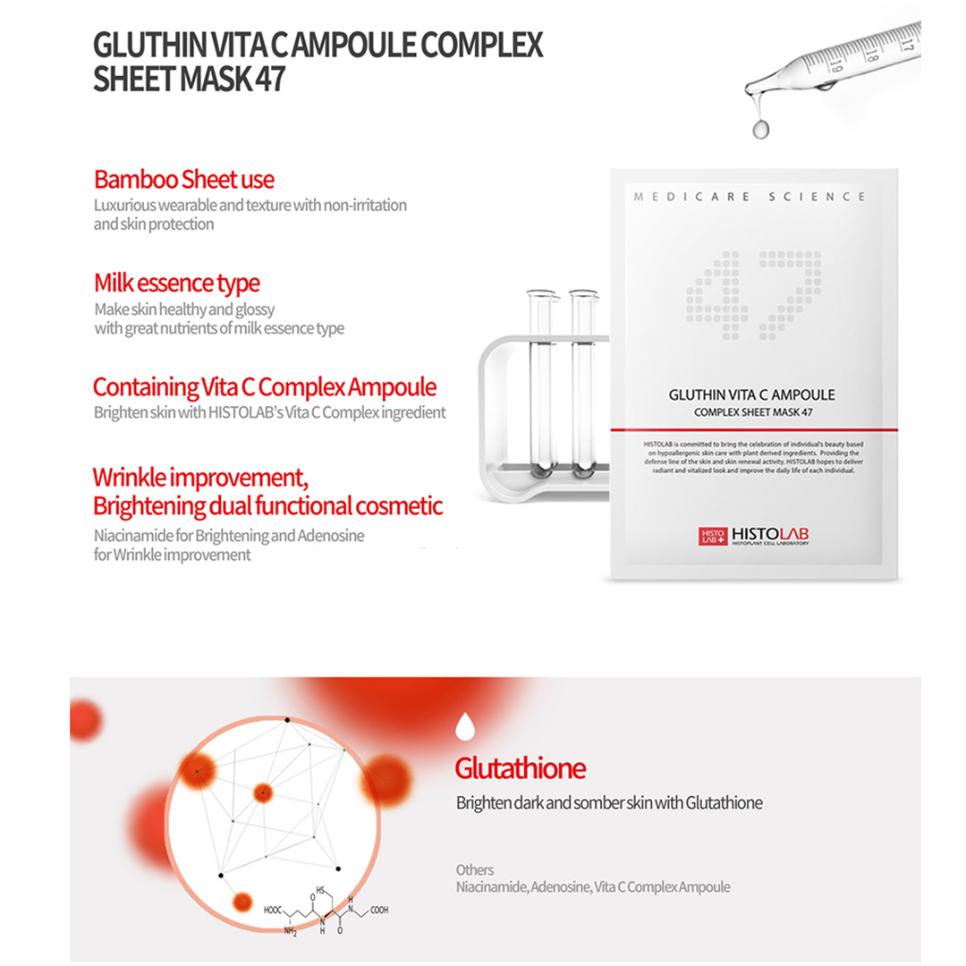 Gluthin Vita C Ampoule Complex Sheet Mask 47 - Image 3