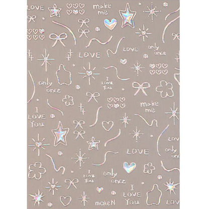 Make.N Embossed Metal Nail Stickers