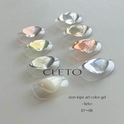Cleto Non Wipe Art Color Gel Lieto (8 color)