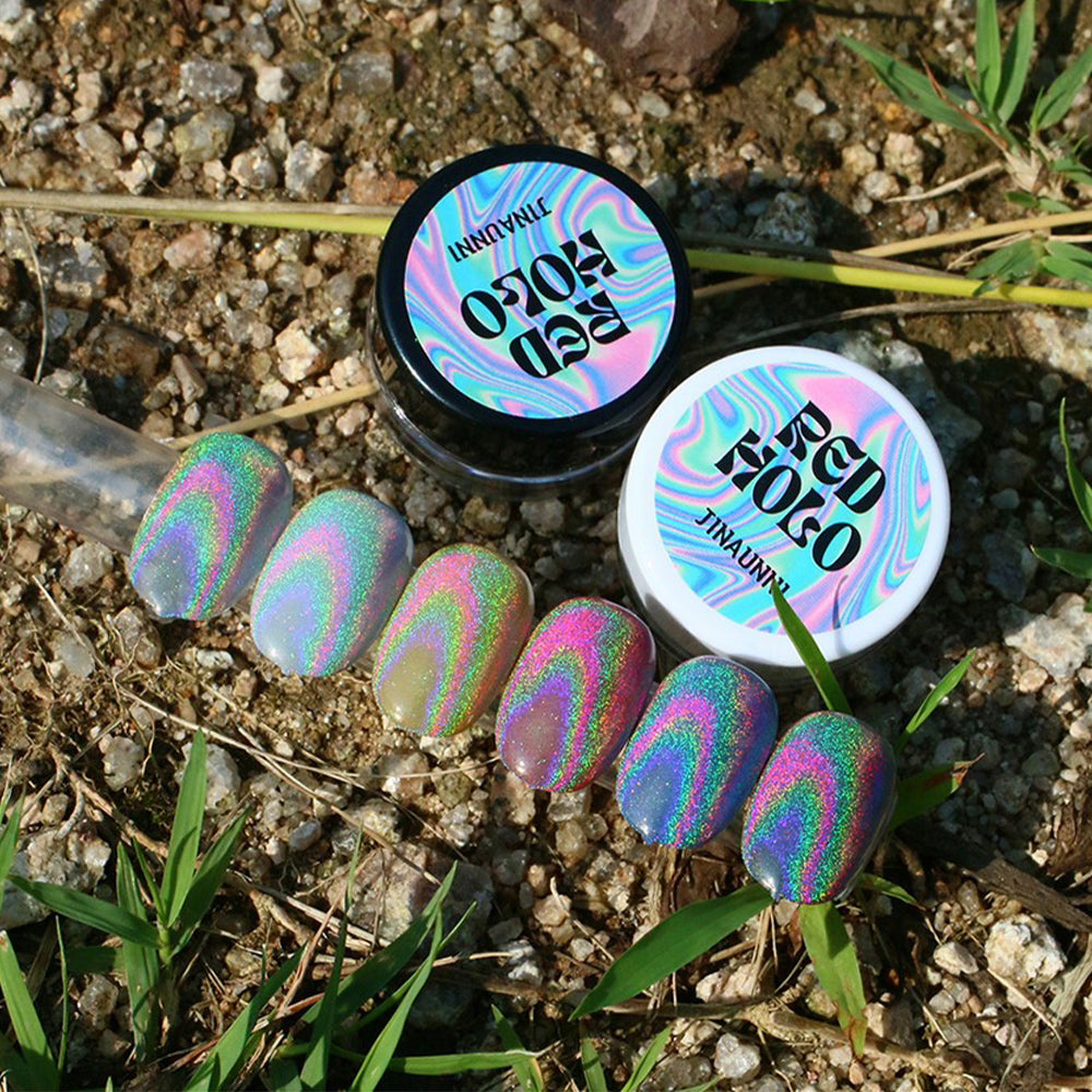 Jinaunni Red Hologram Powder
