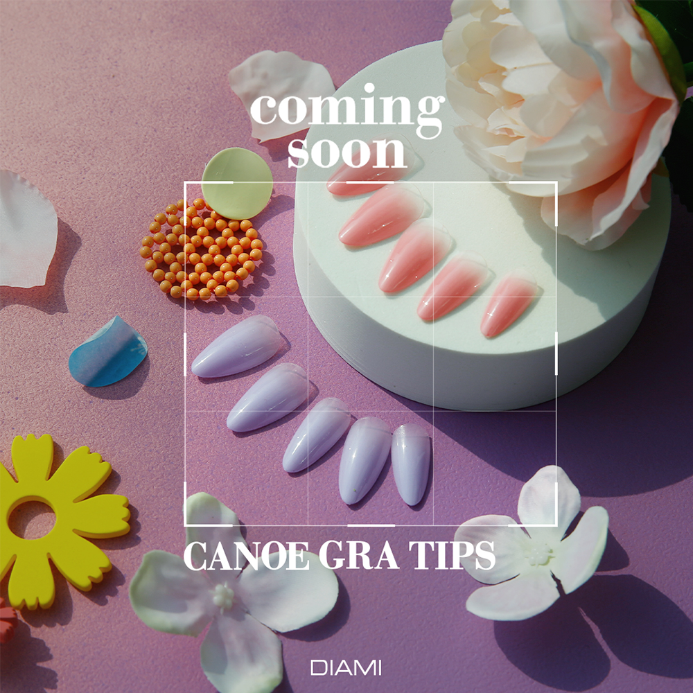 Diami Canoe Gradation Nail Tip - Sweet Pink & Violet