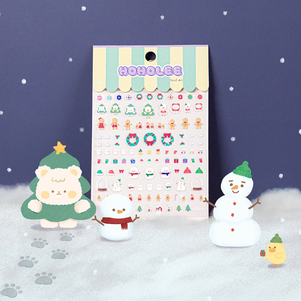 Hoholee Emboss Winter Stickers
