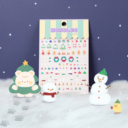 Hoholee Emboss Winter Stickers