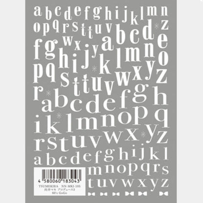 Tsumekira Letter Nail Stickers