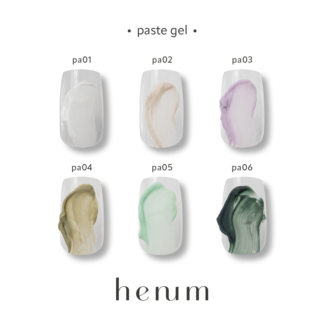 Henum Paste Gel Collection #1 - 6 Color Set