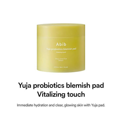 [Abib] Yuja Probiotics Blemish Pad Vitalizing Touch (60 pads)